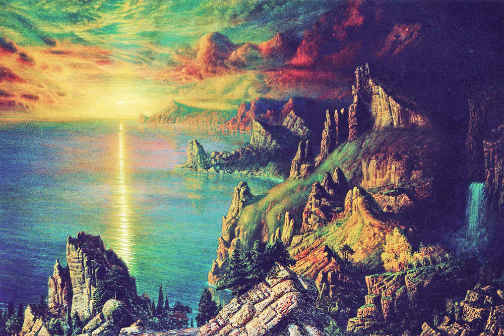 «Повний місяць літнього вечора». 2000. Полотно, олія